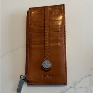 HOBO Tan Leather Card Holder